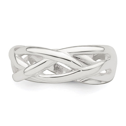 Sterlingsilber Geflochten Zehenring