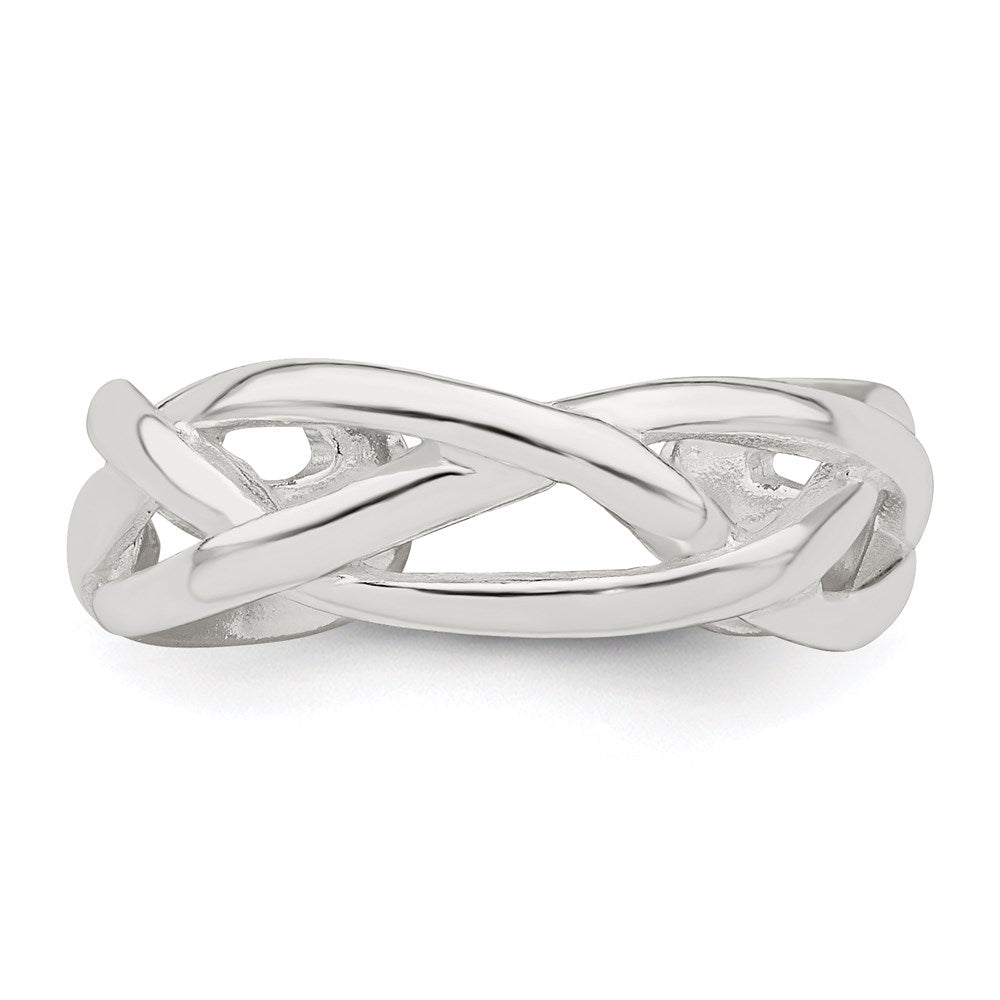 Sterlingsilber Geflochten Zehenring