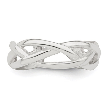 Sterlingsilber Geflochten Zehenring