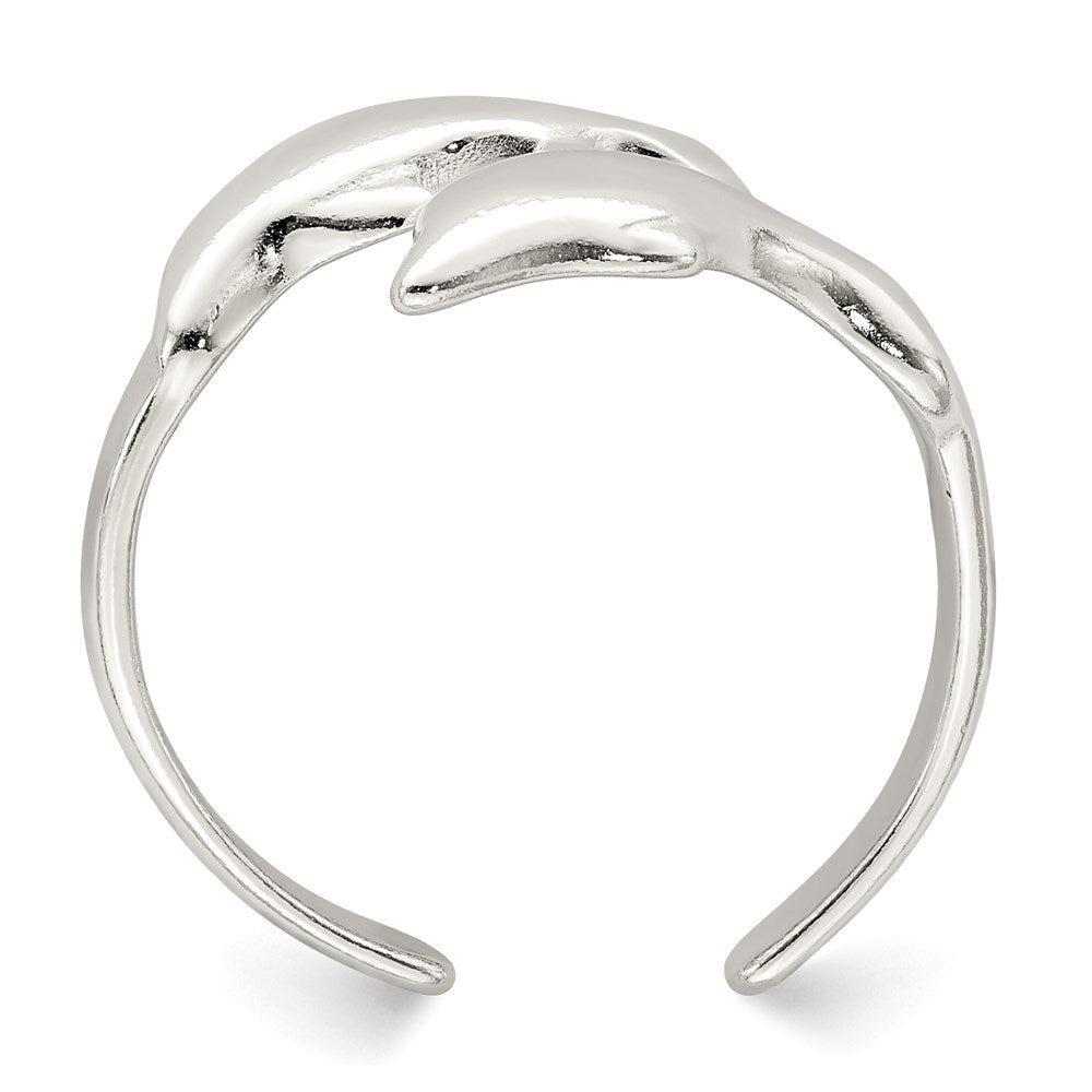 Sterlingsilber Delfin Zehenring