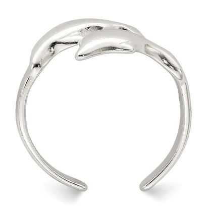 Sterlingsilber Delfin Zehenring