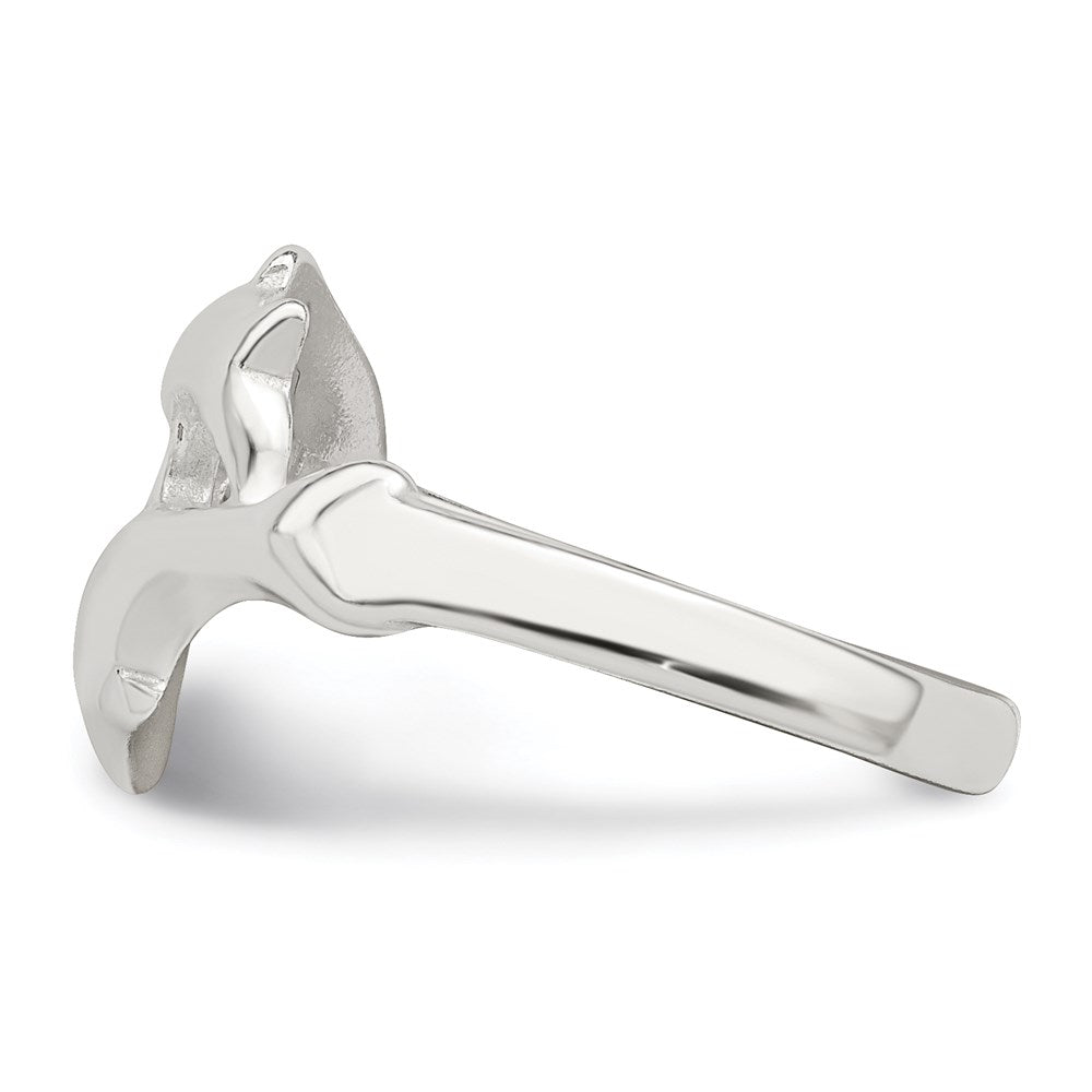 Sterlingsilber Delfin Zehenring