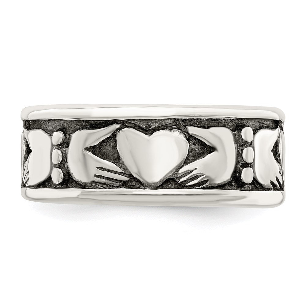 Sterlingsilber Claddagh Design Ring
