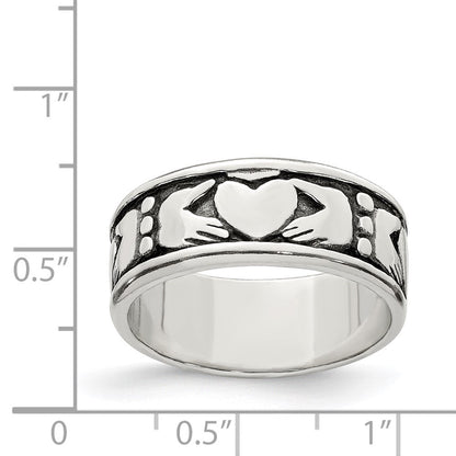 Sterlingsilber Claddagh Design Ring
