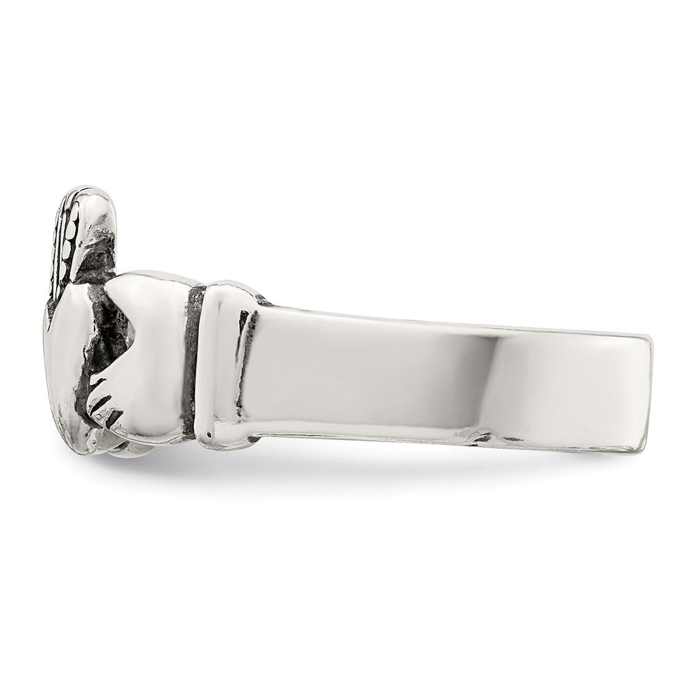 Sterlingsilber Claddagh Design Ring