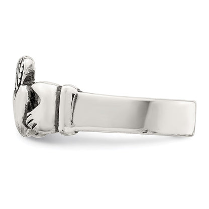 Sterlingsilber Claddagh Design Ring