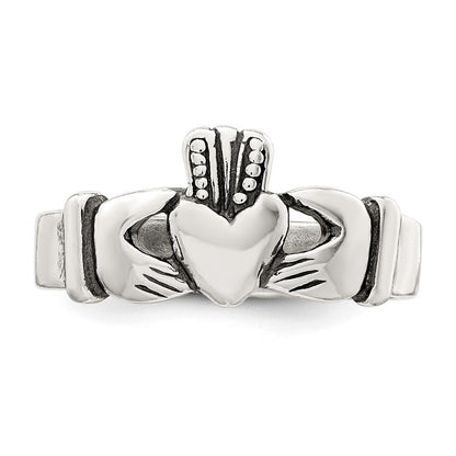Sterlingsilber Claddagh Design Ring