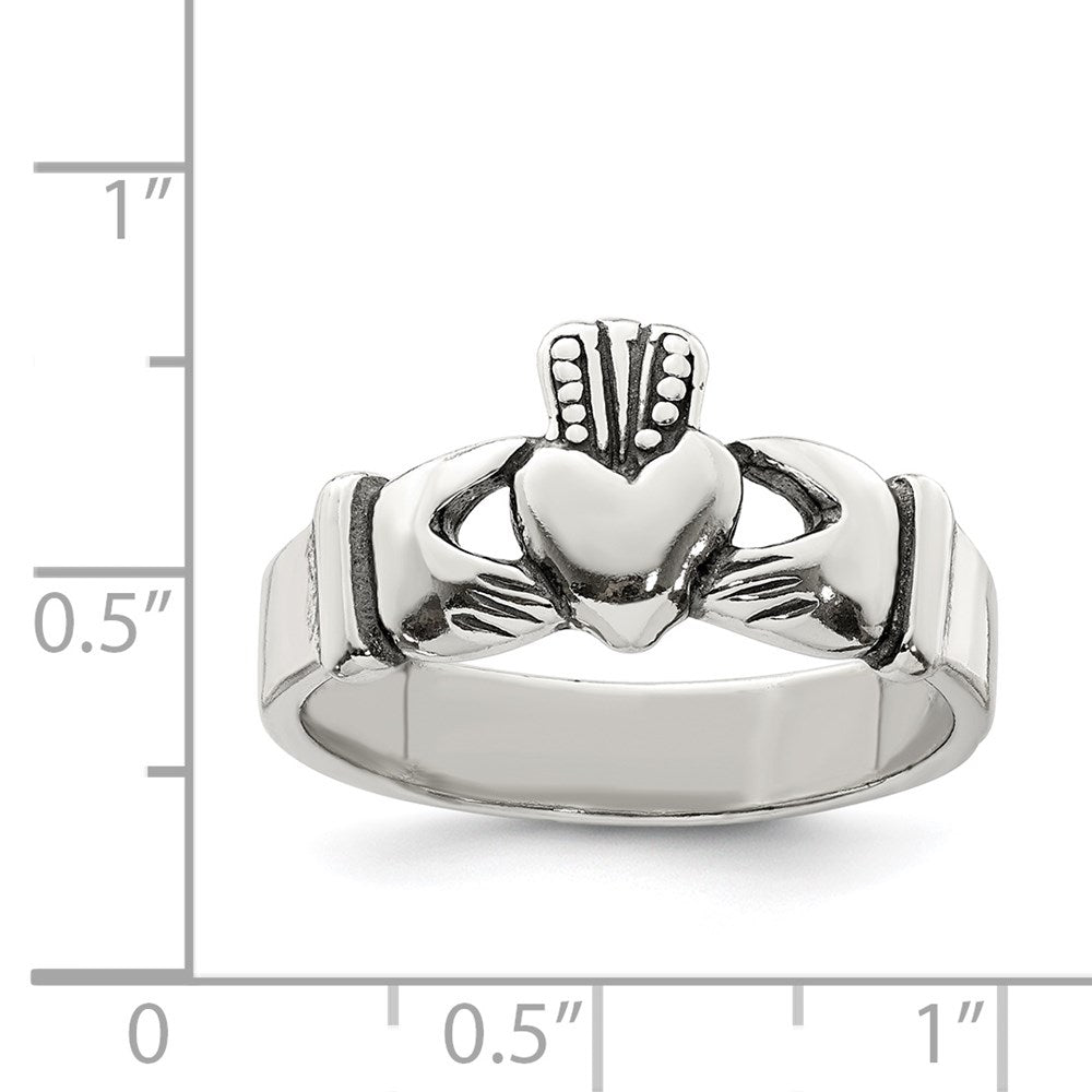 Sterlingsilber Claddagh Design Ring