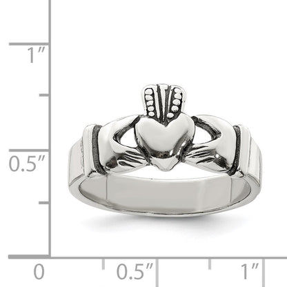 Sterlingsilber Claddagh Design Ring