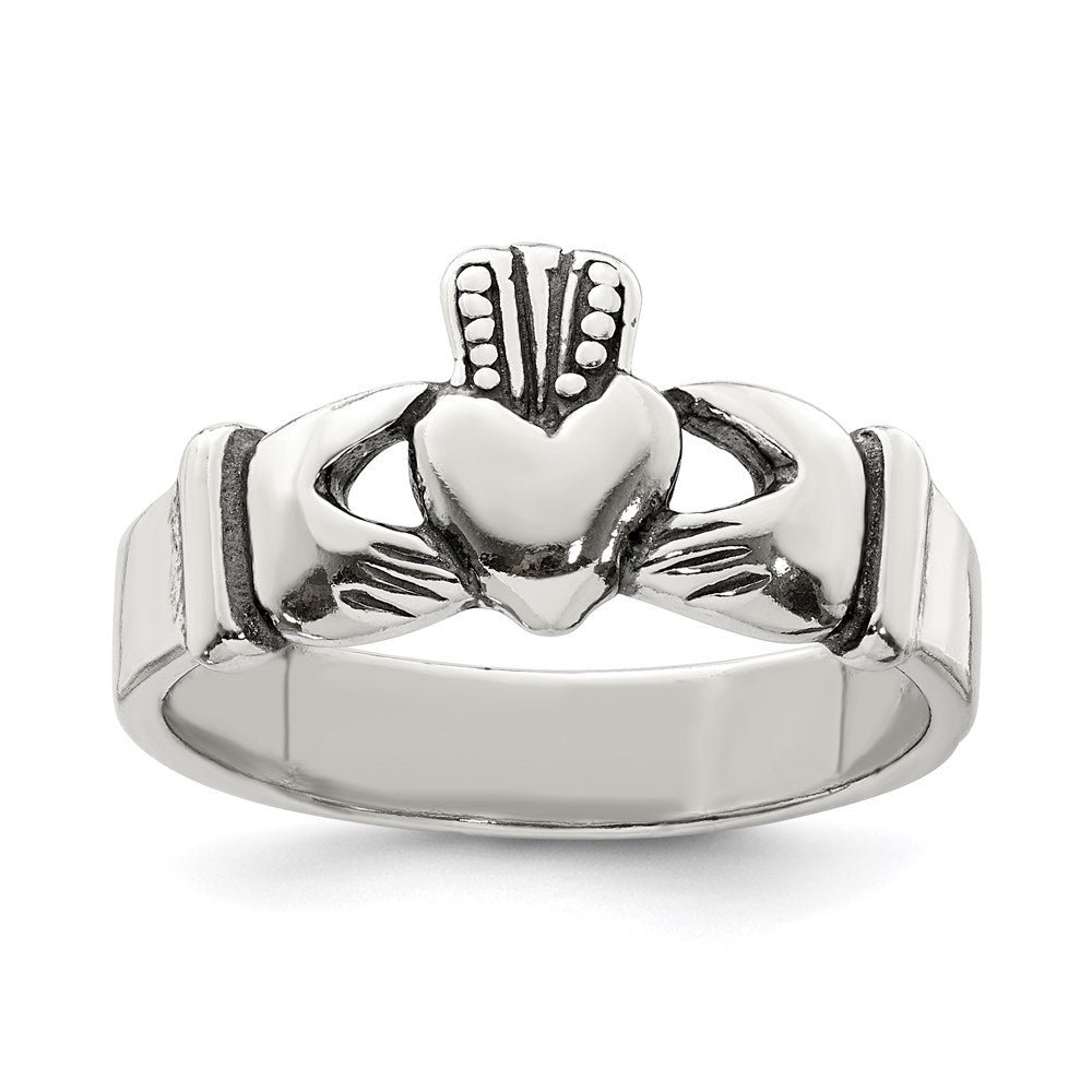 Sterlingsilber Claddagh Design Ring