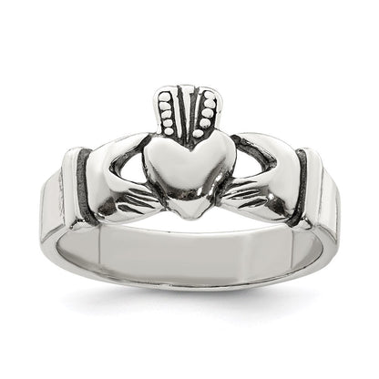 Sterlingsilber Claddagh Design Ring