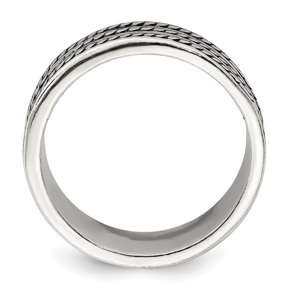 Sterlingsilber Antikisiert Ring (size 11 Nur)