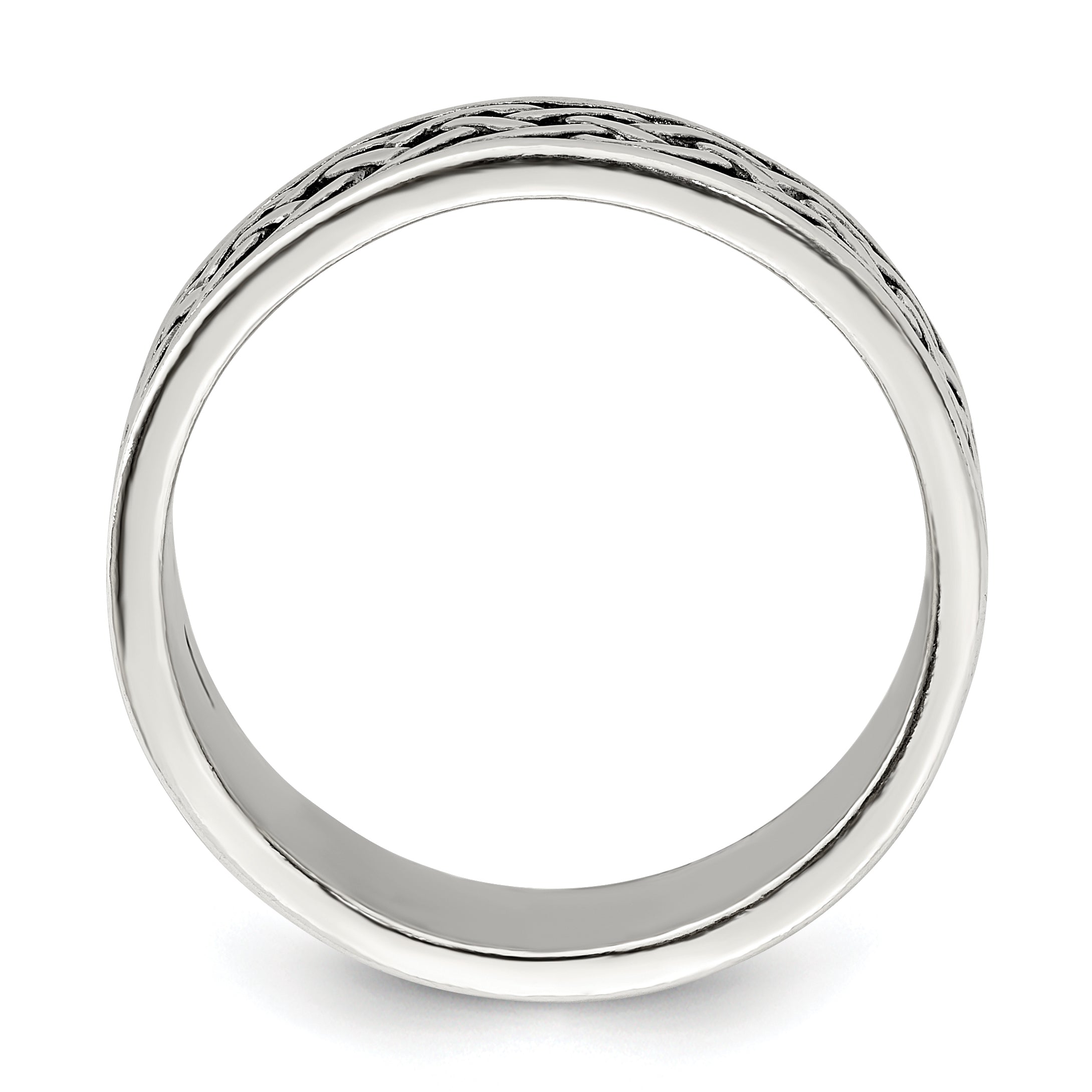 Sterlingsilber Weave Design Ring