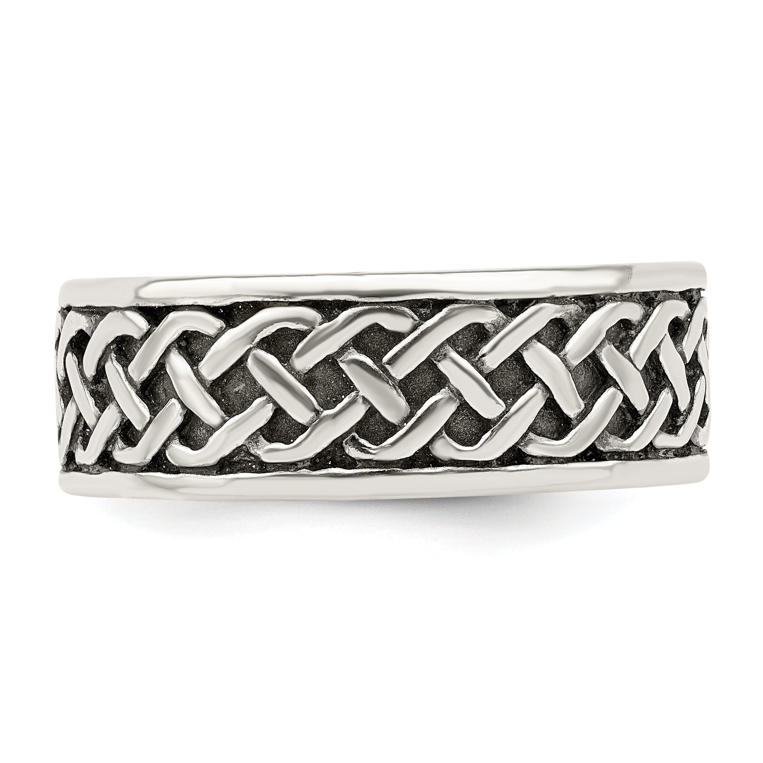 Sterlingsilber Weave Design Ring