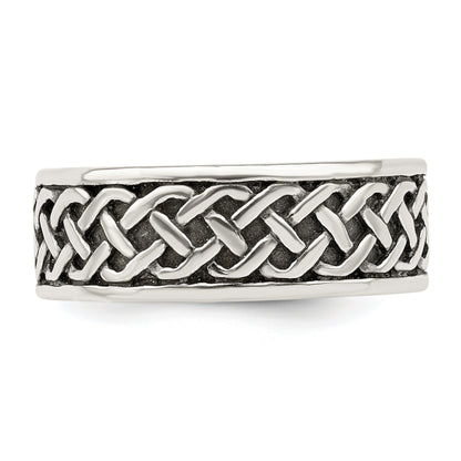 Sterlingsilber Weave Design Ring