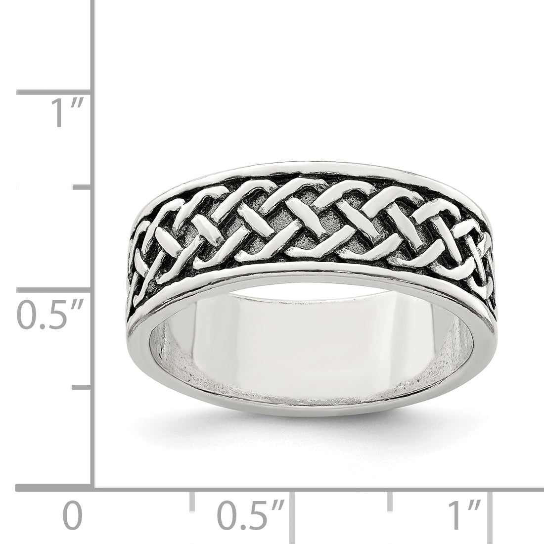 Sterlingsilber Weave Design Ring