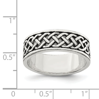 Sterlingsilber Weave Design Ring
