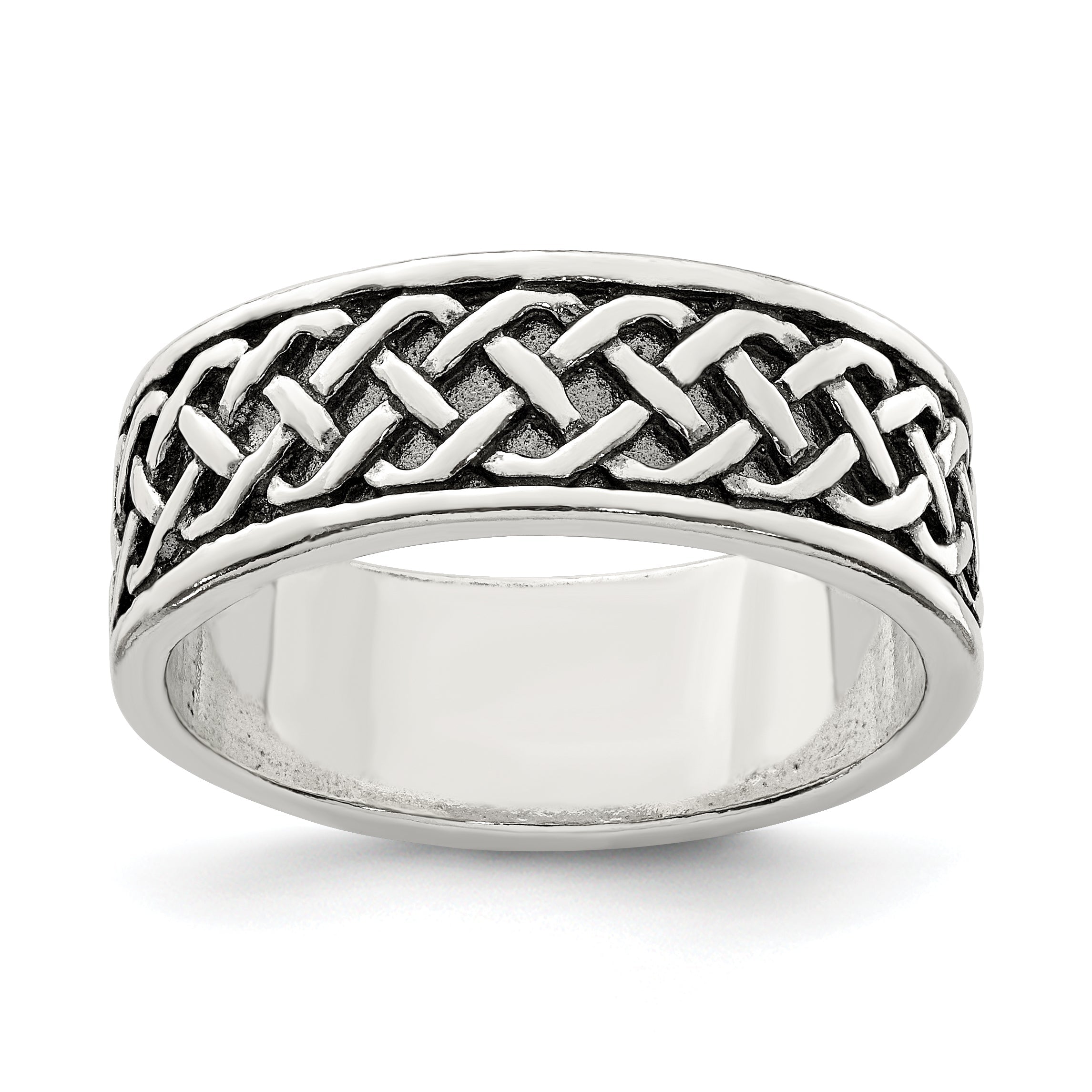 Sterlingsilber Weave Design Ring