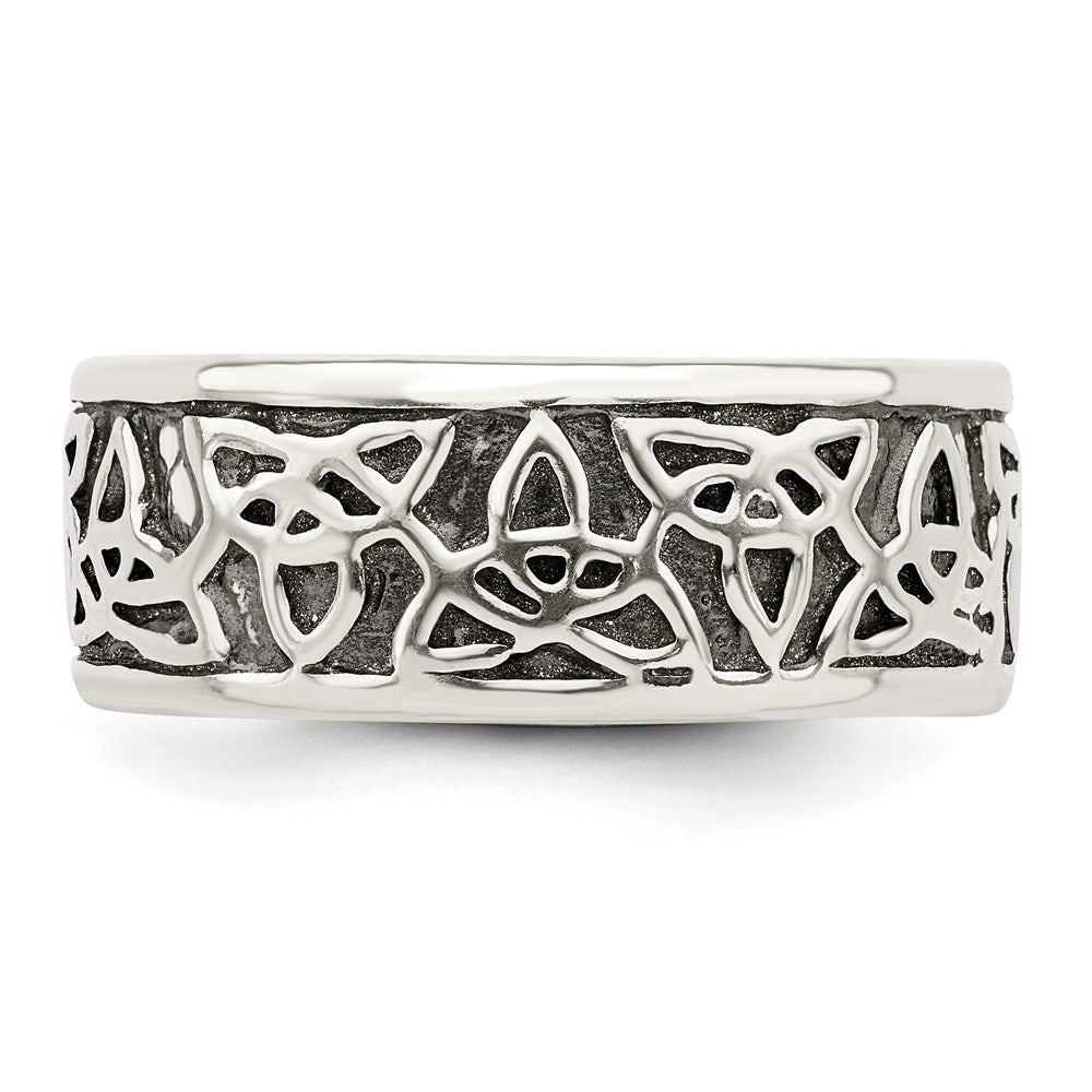 Sterlingsilber Antikisiert Keltisch Knoten Ring