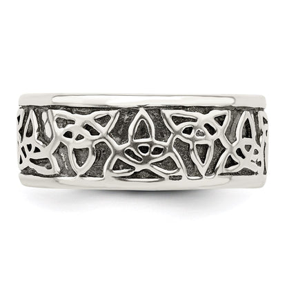 Sterlingsilber Antikisiert Keltisch Knoten Ring
