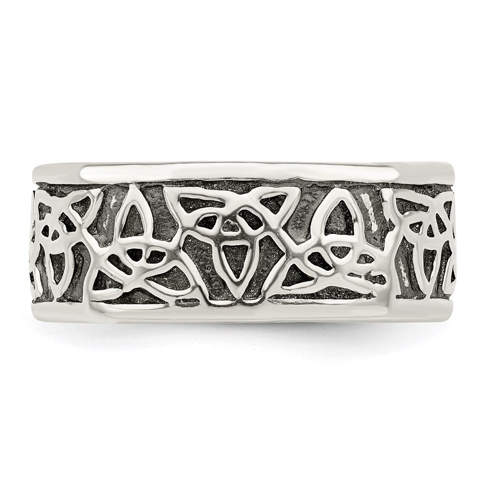 Sterlingsilber Antikisiert Keltisch Knoten Ring