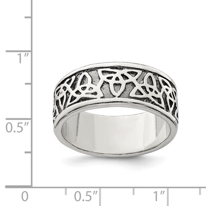 Sterlingsilber Antikisiert Keltisch Knoten Ring