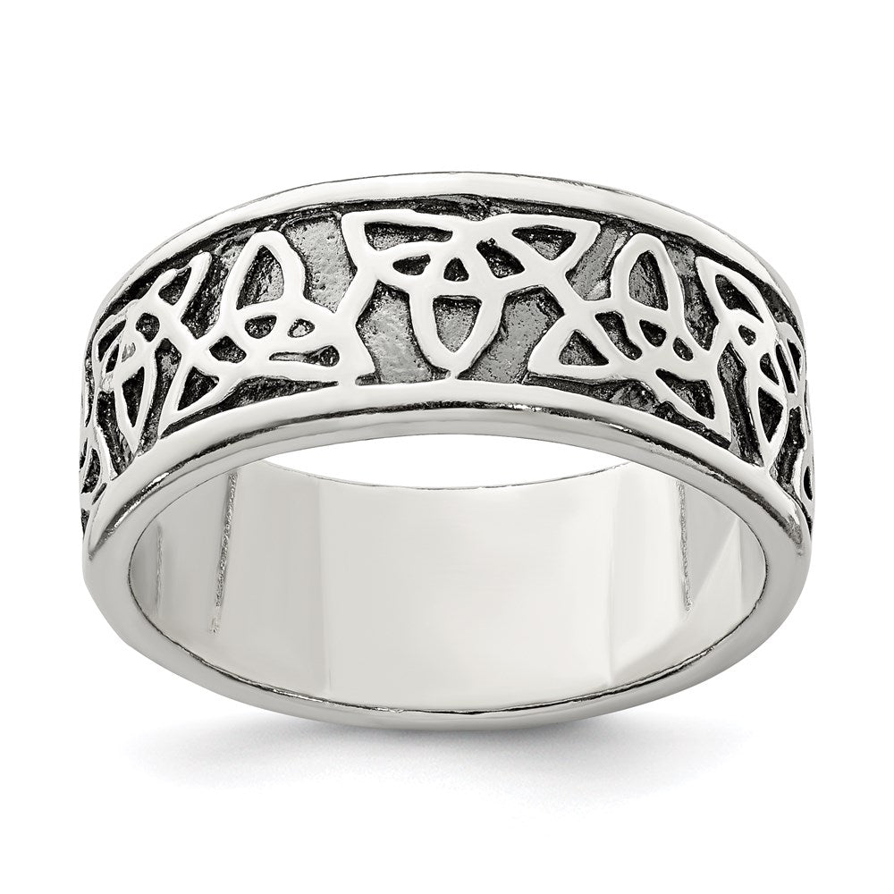 Sterlingsilber Antikisiert Keltisch Knoten Ring