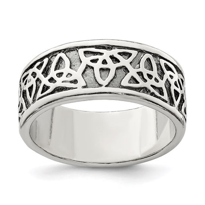 Sterlingsilber Antikisiert Keltisch Knoten Ring