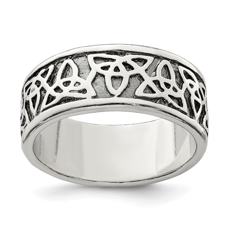 Sterlingsilber Antikisiert Keltisch Knoten Ring
