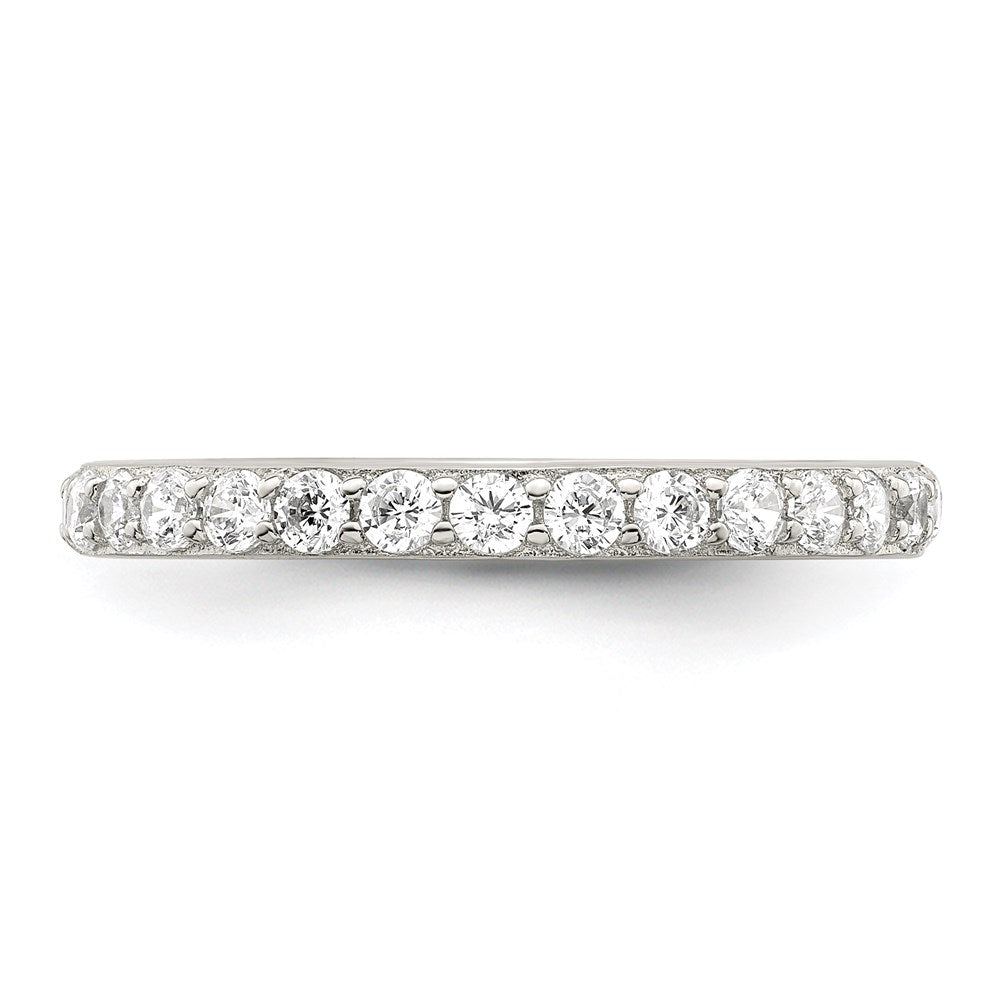Sterlingsilber Rhodiniert Zirkonia Ring