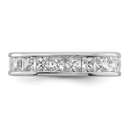 Sterlingsilber Rhodiniert Zirkonia Memoire Ring