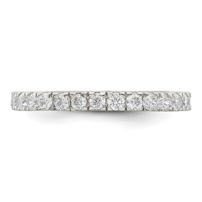 Sterlingsilber Rhodiniert Zirkonia Jahrestag Ring
