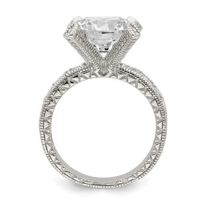 Sterlingsilber Zirkonia Ring (size 6 Nur)