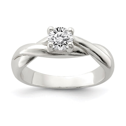 Sterlingsilber Zirkonia Ring (size 7 Nur)