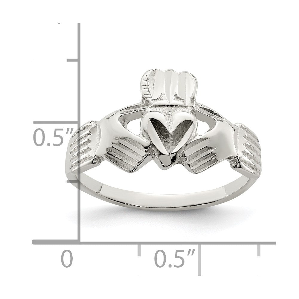 Sterlingsilber Claddagh Ring