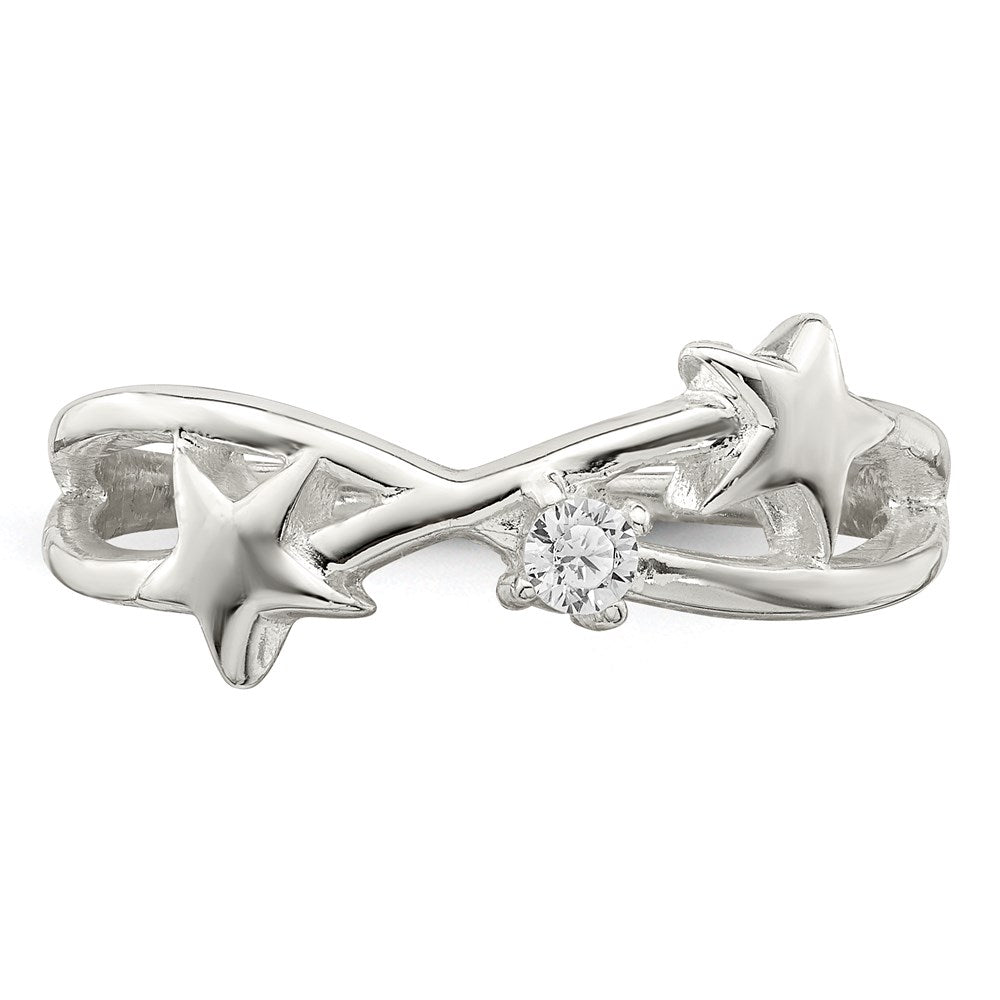Sterlingsilber Zirkonia Stern Ring