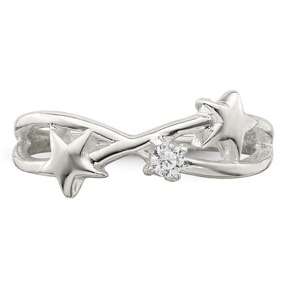 Sterlingsilber Zirkonia Stern Ring