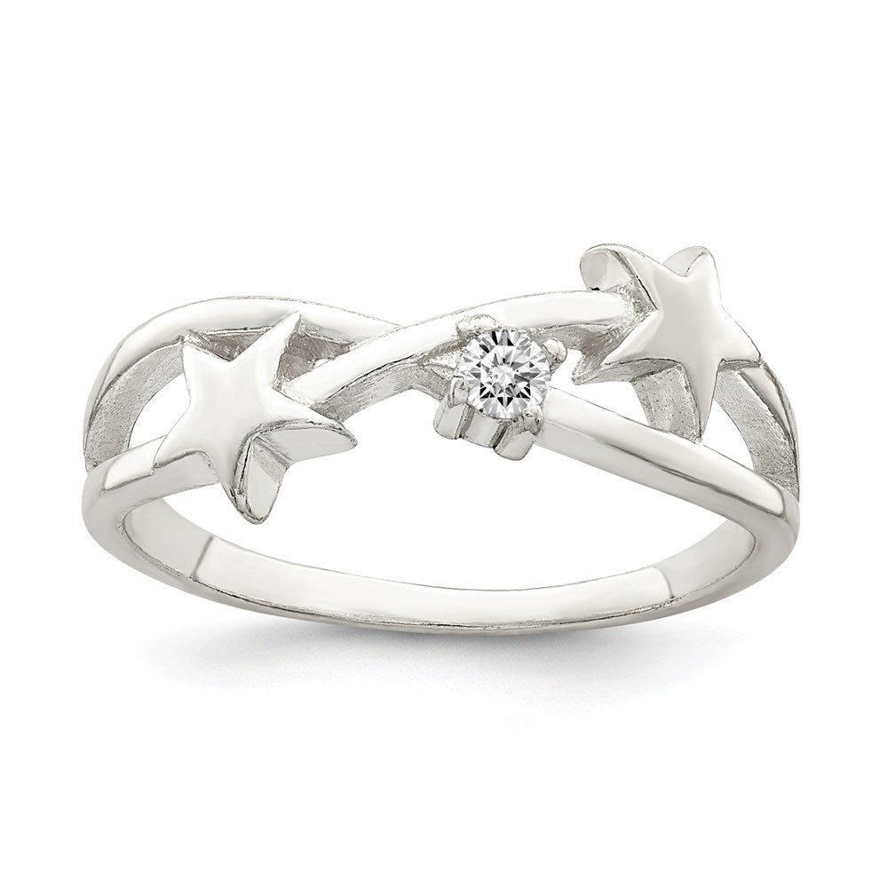 Sterlingsilber Zirkonia Stern Ring