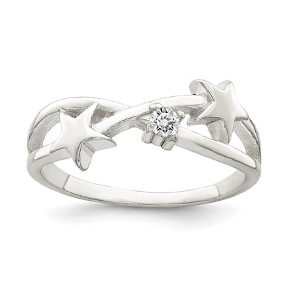 Sterlingsilber Zirkonia Stern Ring