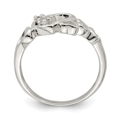 Sterlingsilber Zirkonia Herz Ring
