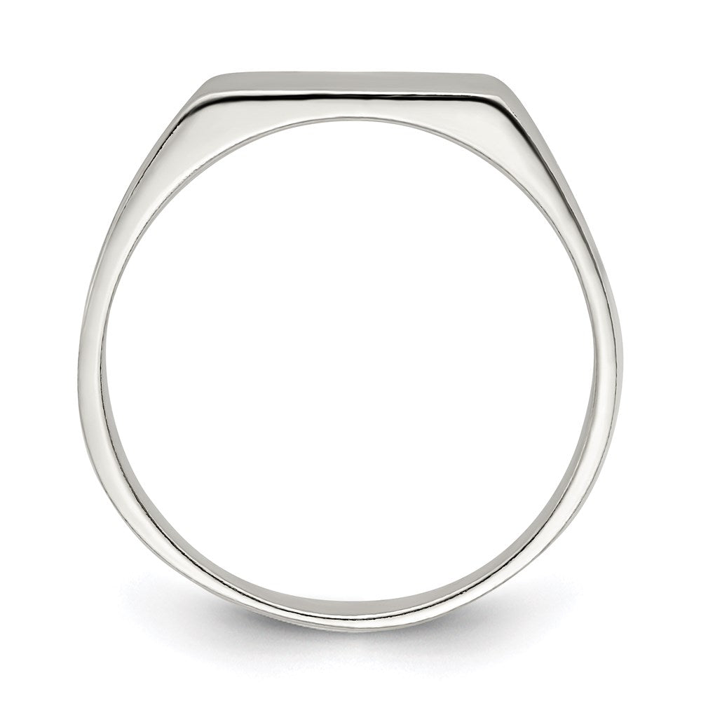 Sterlingsilber 11x9mm Massiv Rückseite Siegel Ring