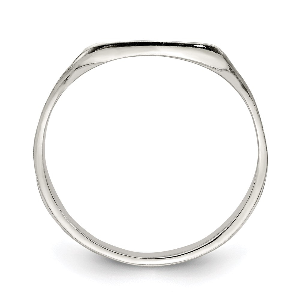 Sterlingsilber 11x14mm Massiv Rückseite Siegel Ring