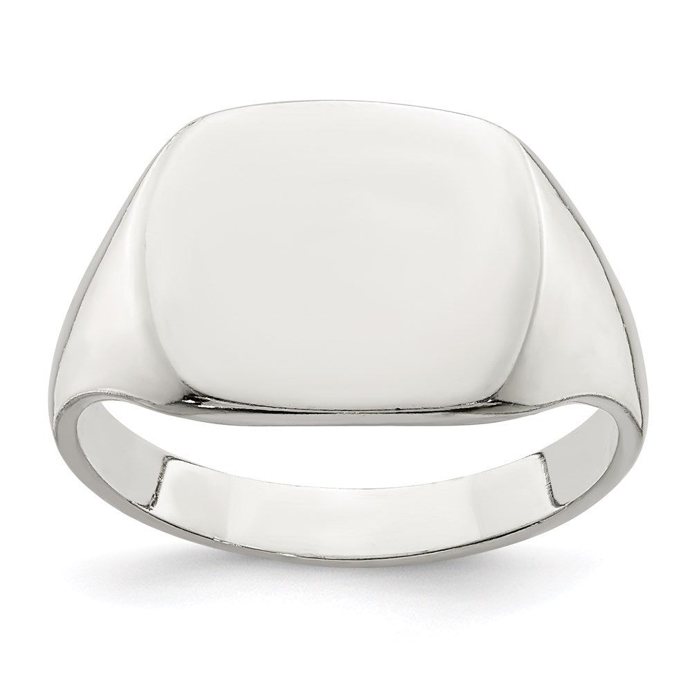 Sterlingsilber 11x14mm Massiv Rückseite Siegel Ring
