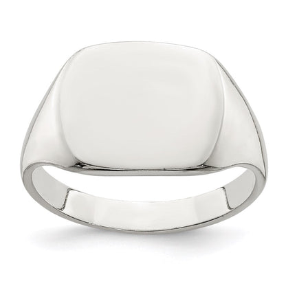 Sterlingsilber 11x14mm Massiv Rückseite Siegel Ring
