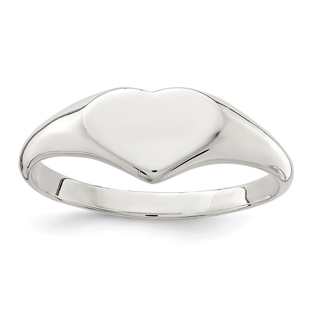 Sterlingsilber Herz Siegel Ring