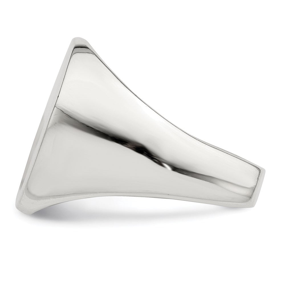 Sterlingsilber 18x14mm Offen Rückseite Siegel Ring