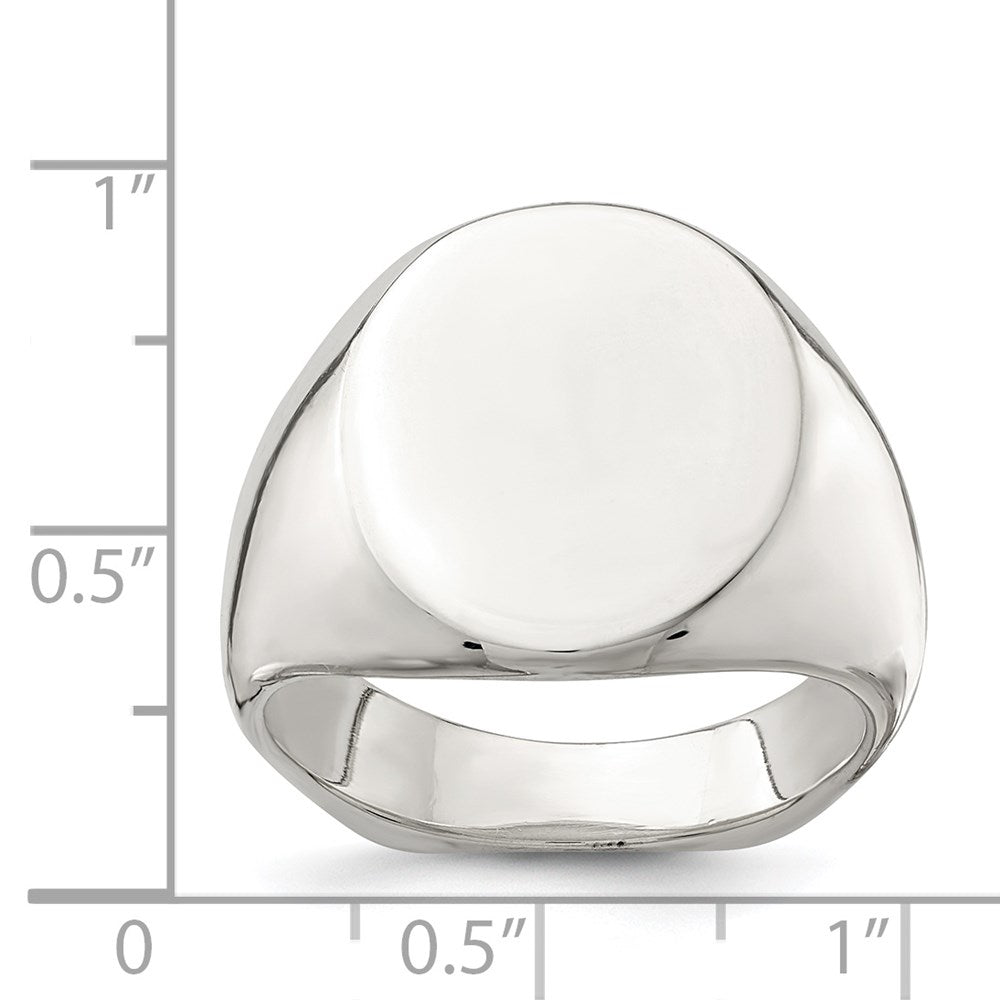 Sterlingsilber 18x14mm Offen Rückseite Siegel Ring