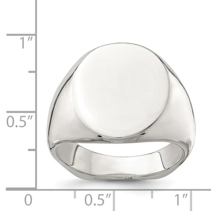 Sterlingsilber 18x14mm Offen Rückseite Siegel Ring