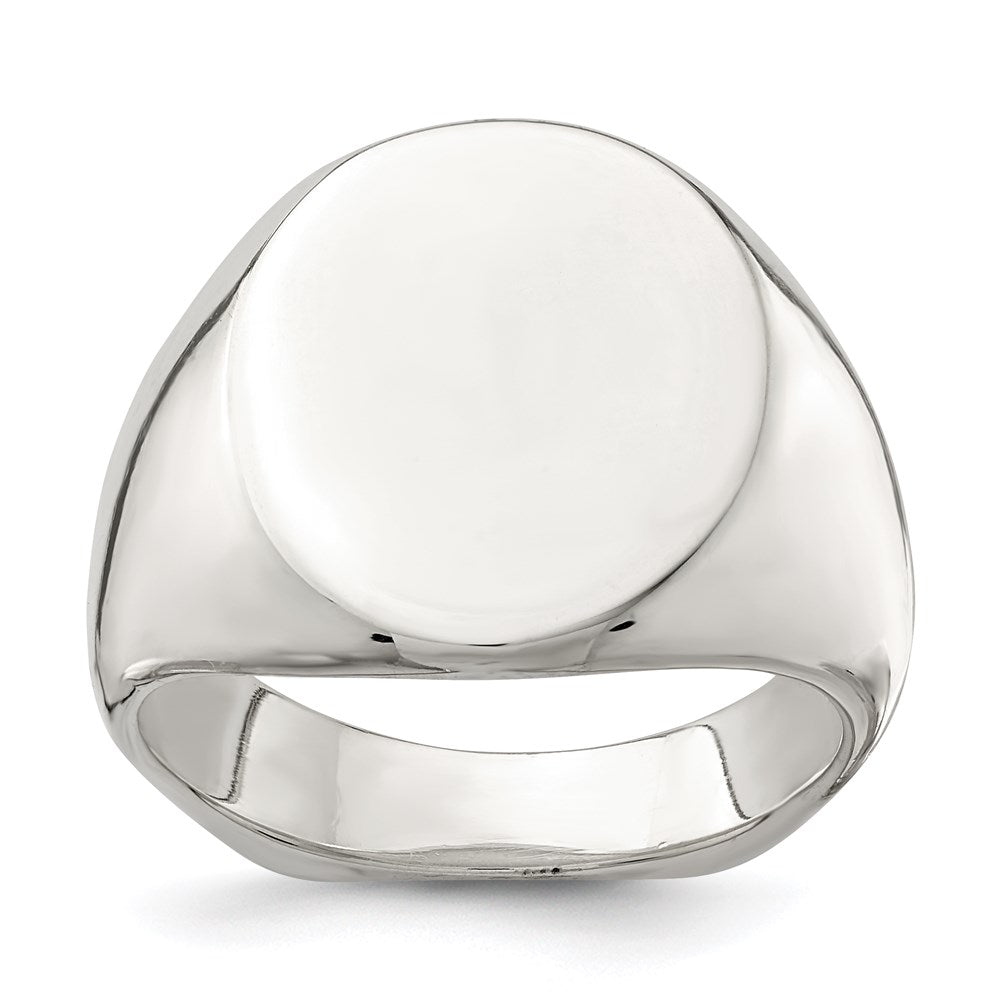 Sterlingsilber 18x14mm Offen Rückseite Siegel Ring