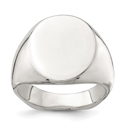 Sterlingsilber 18x14mm Offen Rückseite Siegel Ring